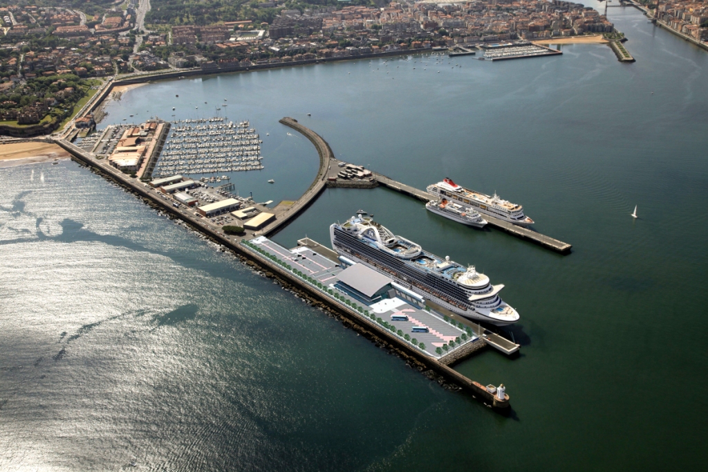 Vista de la Futura Terminal de Cruceros de Bilbao Fuente: APB